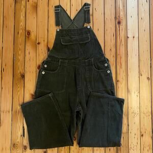 Vintage 1990s Brown/Dark Khaki Corduroy Overalls